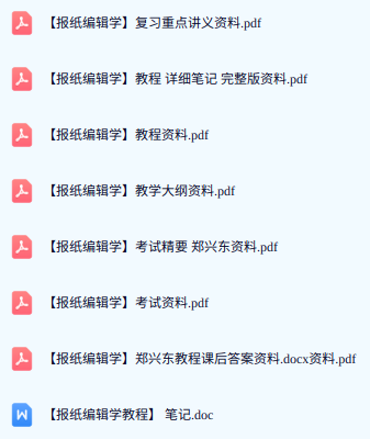 郑兴东《报纸编辑学》课后答案+重点笔记+讲义资料