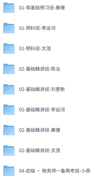 税务师《涉税实务》全套网课+配套讲义