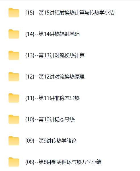 浙江工业大学 热工基础 杨臧健 114讲 高清 带课件（手机可看）