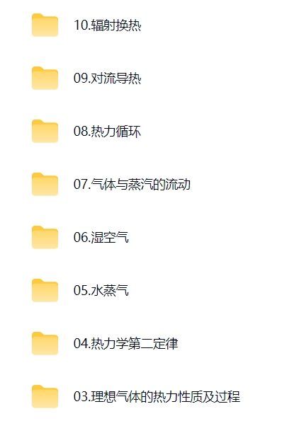 西南交通大学 热工基础 秦萍 50讲 （手机可看）