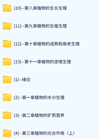 华中农业大学 植物生理学（李合生4版）丰胜求64课时 含课件 高清 手机可看
