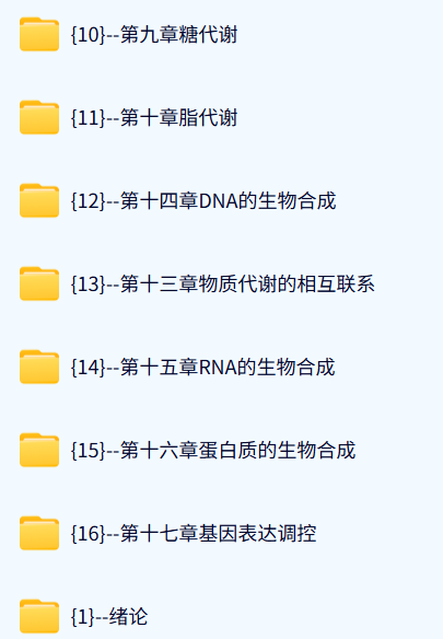 江苏海洋大学 生物化学（王镜岩版）李联泰59课时 含课件 高清 手机可看