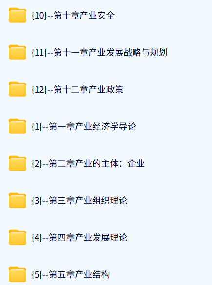 新疆财经大学 产业经济学（苏东水版）高志刚45课时 含课件 高清 手机可看