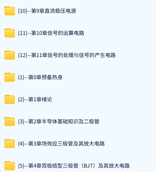 武汉理工大学 模拟电子技术基础（康华光6版）许菲60讲 含课件 高清 手机可看