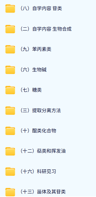 中国药科大学 天然药物化学（吴继洲版）孔令义68课时 含课件、试卷、资料 手机可看
