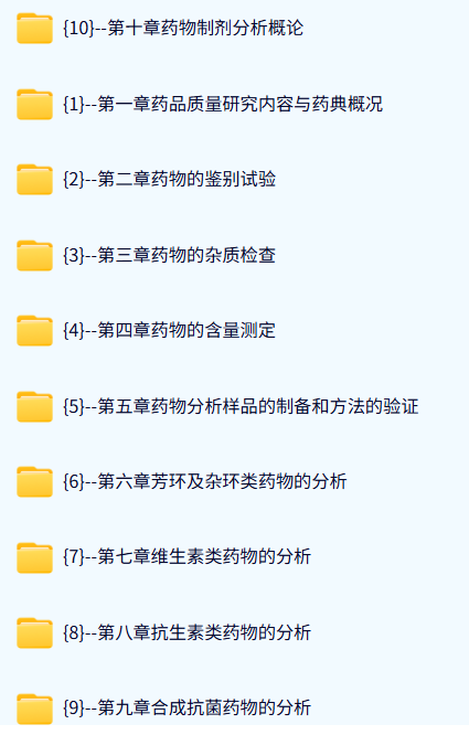 泉州师范学院 药物分析（杭太俊8版）翁文婷31课时 含课件 高清 手机可看
