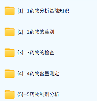 扬州市职业大学 药物分析 韦林洪20课时 含课件 高清 手机可看