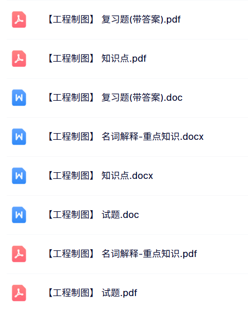 专业课《工程制图》试题及答案+知识点+名词解释