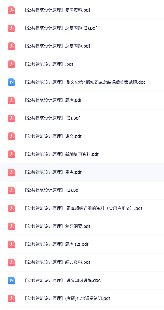 专业课《公共建筑设计原理》试题及答案+知识点+重点笔记