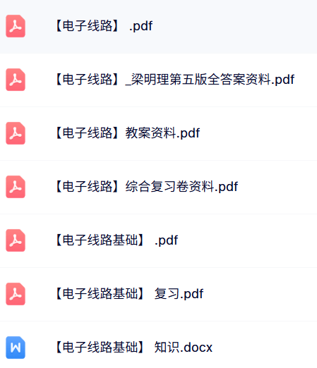 专业课《电子线路》试题及答案+知识点+重点笔记