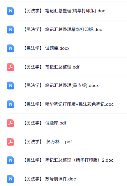 专业课《民法学》知识点+重点笔记+试题及答案