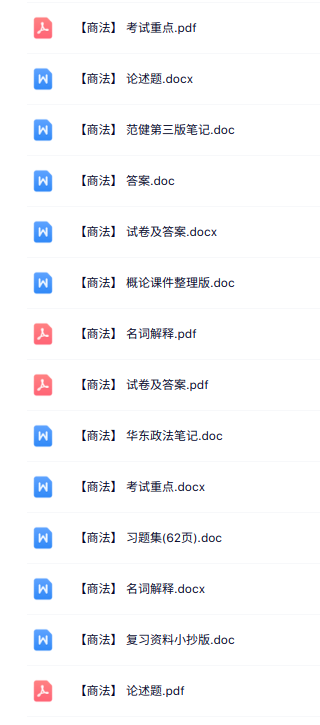 专业课《商法》知识点+重点笔记+试题及答案