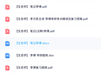 李博《生态学》复习提纲+重点笔记+题库及答案
