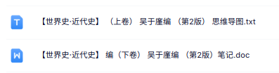 吴于廑编《世界史·近代史》第2版 重点笔记+思维导图