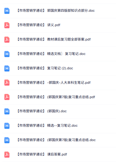 郭国庆《市场营销学通论》知识点+重点笔记+试题及答案