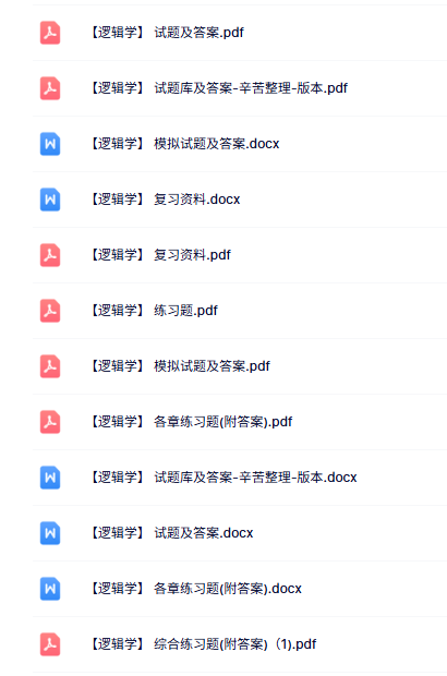 专业课《逻辑学》知识点+重点笔记+试题及答案
