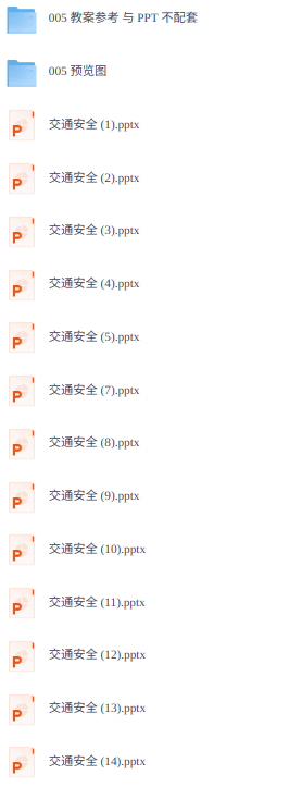 交通安全教育培训 43套 PPT课件（送参考教案）