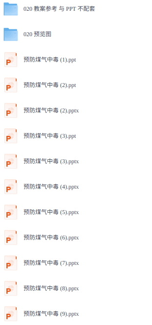 煤气安全教育培训 8套 PPT课件（送参考教案）