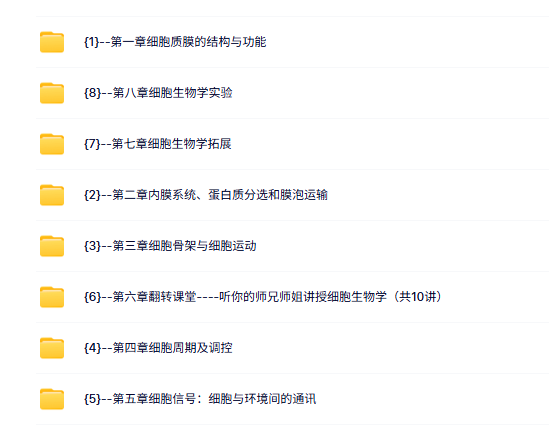 首都师范大学 细胞生物学 李静49课时 含课件 高清 手机可看