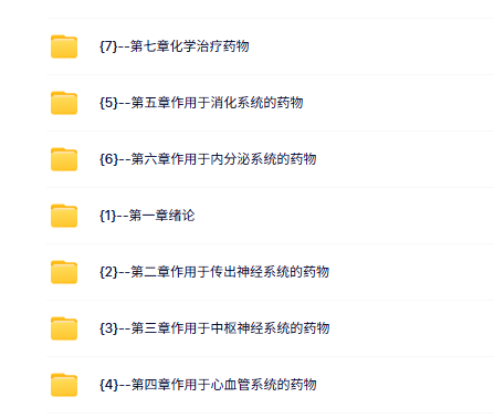 中国药科大学 药理学（杨宝峰8版）何玲84课时 含课件 高清 手机可看