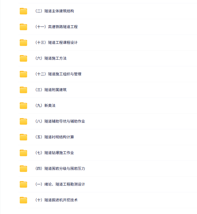 中南大学 彭立敏 隧道工程 视频讲解 PPT课件