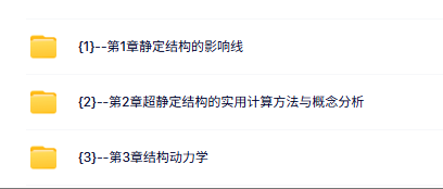 同济大学 结构力学（朱慈勉3版上下册）视频讲解 带课件