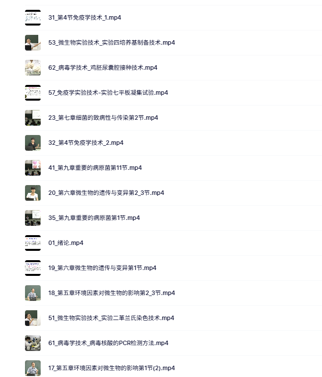 河南农业大学 动物微生物学（崔保安版）夏平安 64讲 带课件（手机可看）