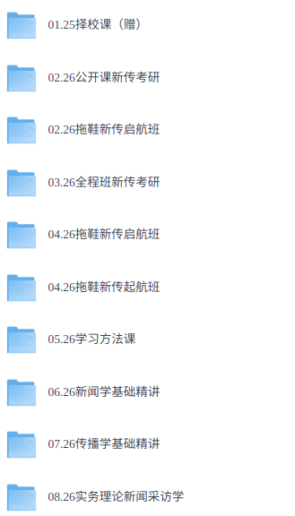 2026年新闻与传播（各大机构网课+历年真题+考研复习资料）