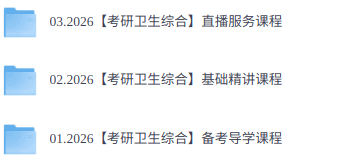 2026年公共卫生考研（各大机构网课+历年真题+复习资料）