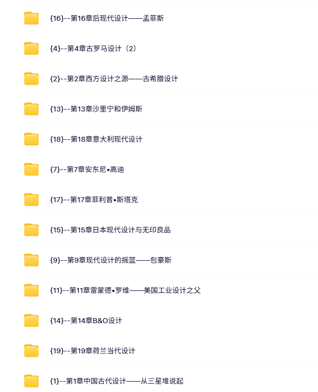 湖南大学 何人可 工业设计史 PPT教学课件 视频讲解