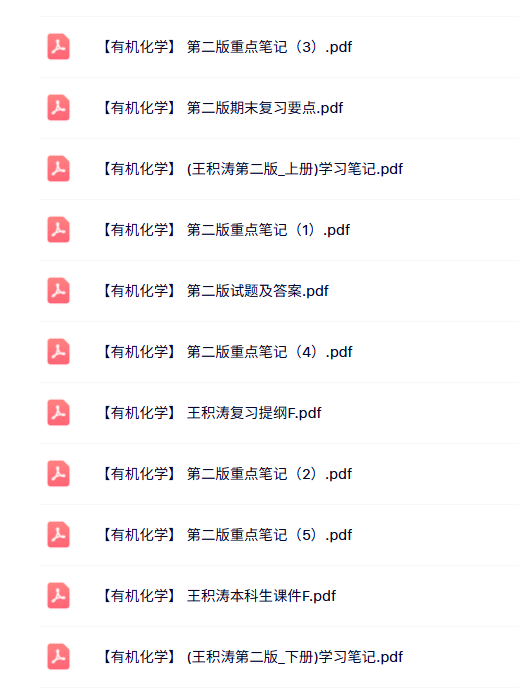 王积涛《有机化学》知识点+重点笔记+试题及答案