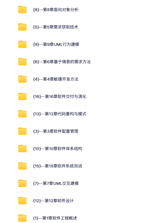 清华大学 刘强 软件工程 PPT教学课件 视频讲解