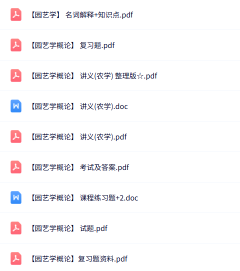 专业课《园艺学概论》知识点+重点笔记+试题及答案