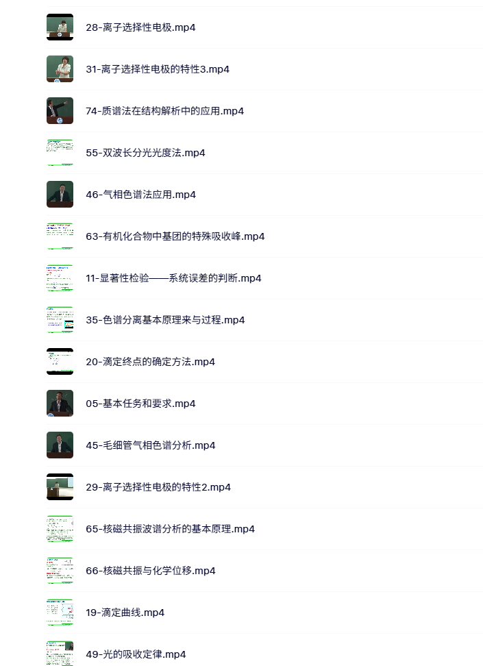大连理工大学 分析化学 刘志广版 74讲 带课件、试卷（手机可看）