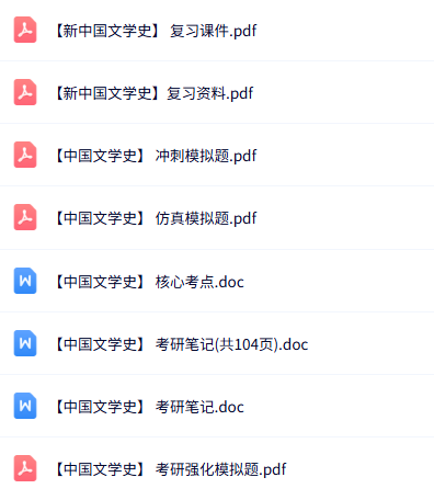 游国恩《中国文学史》知识点+重点笔记+试题及答案