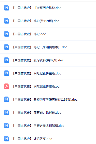 专业课《中国古代史》知识点+重点笔记+试题及答案