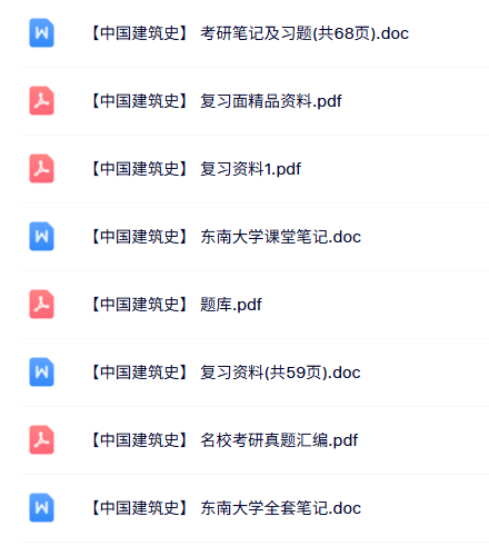 东南大学《中国建筑史》知识点+重点笔记+试题及答案