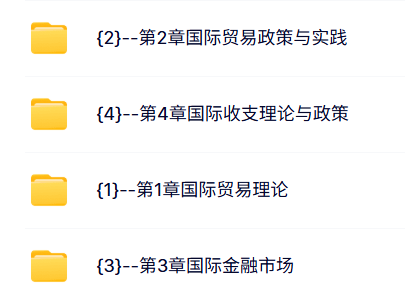 南开大学 佟家栋 国际经济学 PPT教学课件 视频教程讲解