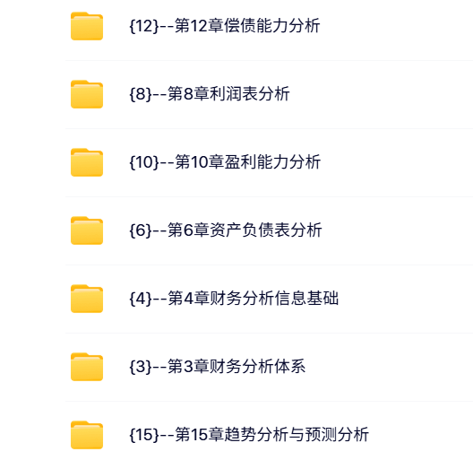 东北财经大学 张先治 财务分析 PPT教学课件 视频讲解教程
