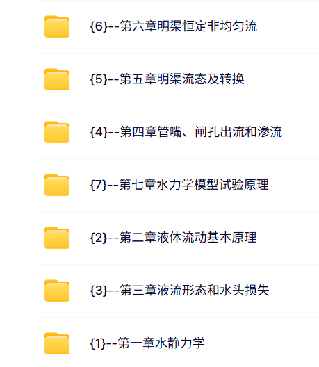 南京大学 水力学（赵振兴版）王栋31课时 高清 手机可看