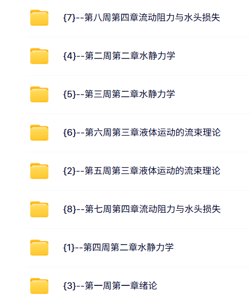 福州大学 水力学（五版）张挺39课时 含课件 高清 手机可看