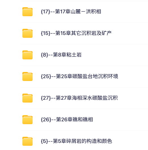 石油大学 朱筱敏 沉积岩石学 PPT教学课件 视频教程讲解