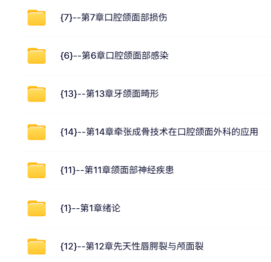 四川大学 张志愿 口腔颌面外科学 PPT教学课件 视频教程讲解